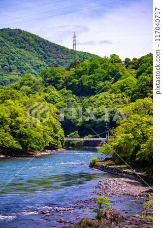 [Kyoto scenery] A quiet moment on the Uji River (from Uji Bridge to Hakuniji Bridge) 117040717