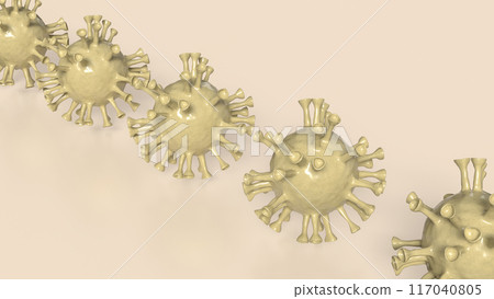 The virus for sci or medical concept 3d rendering. The virus for sci or medical concept 3d rendering. 117040805