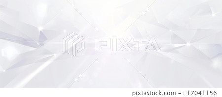 White background with geometric shapes and light reflections 117041156