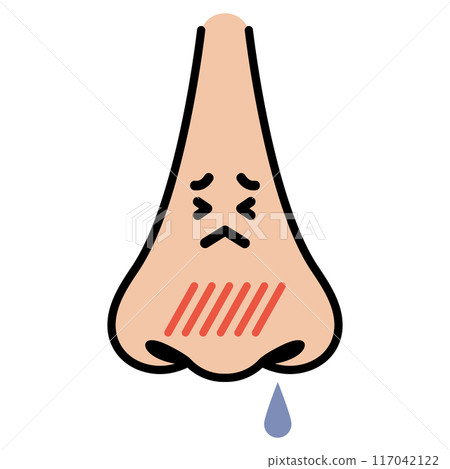 Runny nose character 117042122
