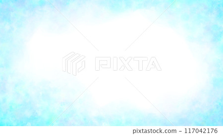 Light blue watercolor frame, white background, transparent, 16:9 Light blue watercolor frame, white background, transparent, 16:9 117042176