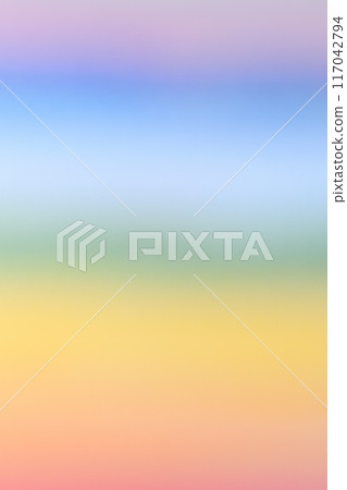 Rainbow image made of washi paper [Background material] 117042794