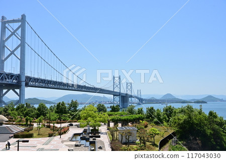 從舞妓公園看到的明石海峽大橋 117043030