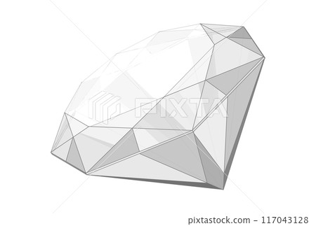 Glittering jewel-like illustration 117043128