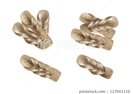 魔芋魚糕的水彩風格向量圖 117043138