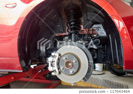 [Automobile Maintenance] Front suspension and brake system 117043464