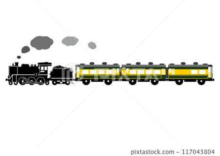 SL C57和沙龍車浪速的玩具風格插畫 117043804