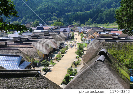Ouchijuku in summer (Shimogo Town, Fukushima Prefecture) 117043843