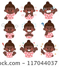 Children with various facial expressions 117044037
