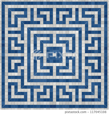 Mosaic tiles vector background 183 117045108