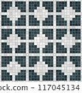 Mosaic tiles vector background 200 117045134