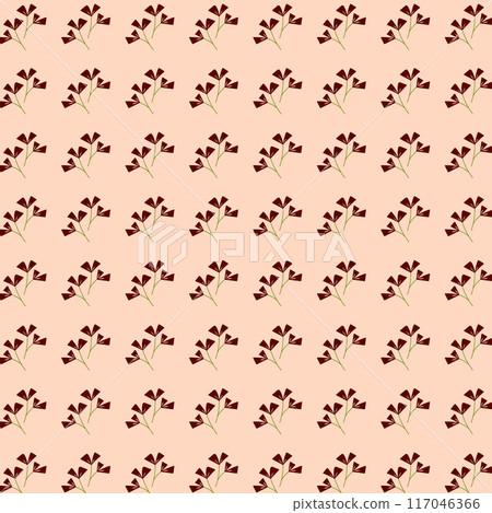 Flat flower seamless pattern with wild flowers on pink background. Floral textile pattern, packaging design. Ditsy style background of small flowers. Flat flower seamless pattern with wild flowers on pink background. Floral textile pattern, packaging design. Ditsy style background of small flowers. 117046366