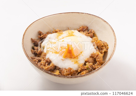 Pork and egg on rice Pork and egg on rice 117046624