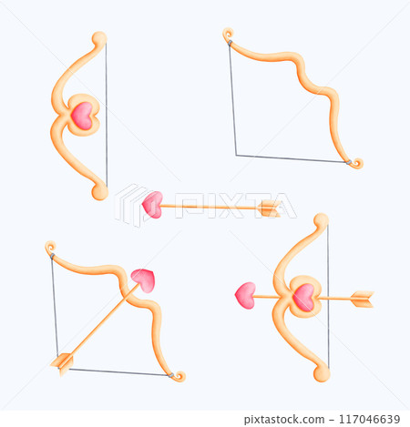 "Handpainted Watercolor Arrow Illustration " "Handpainted Watercolor Arrow Illustration " 117046639