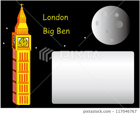 Postcard of Big Ben at night Postcard of Big Ben at night 117046767