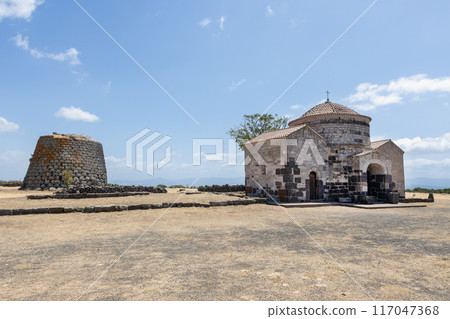 Santa Sabina Church and Nuraghe on Sardinia Island Santa Sabina Church and Nuraghe on Sardinia Island 117047368