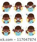 Children with various facial expressions 117047874