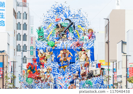 "Aomori Prefecture" Gorgeous float competition Hachinohe Sansha Taisai Summer "Aomori Prefecture" Gorgeous float competition Hachinohe Sansha Taisai Summer 117048438