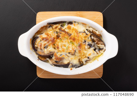 Grilled eggplant with cheese Grilled eggplant with cheese 117048690