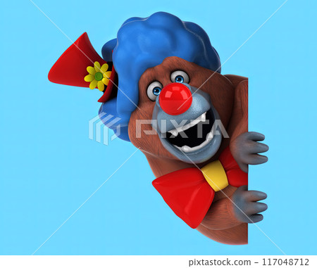Fun 3D cartoon character 117048712