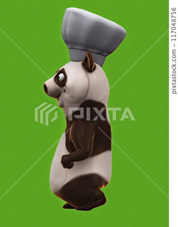 Fun 3D cartoon character 117048756