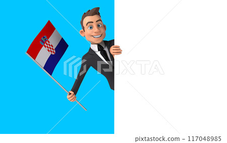 Fun 3D cartoon character 117048985