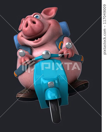 Fun 3D cartoon character Fun 3D cartoon character 117049009