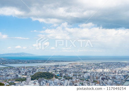從眉山眺望德島街景 117049254