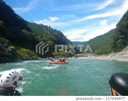 Rafting on the Yoshino River in Shikoku Rafting on the Yoshino River in Shikoku 117049977