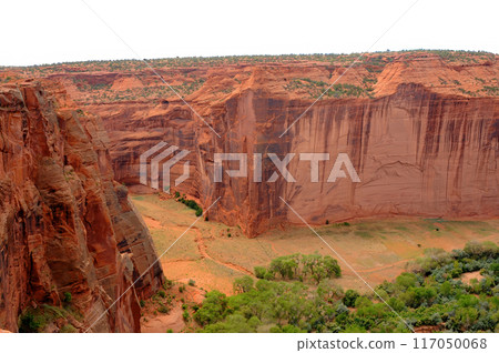 Surrounding Hills, Cliffs, and Valley Canyon De Chelly Arizona 117050068
