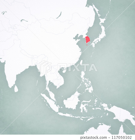 Map of East Asia - South Korea Map of East Asia - South Korea 117050102