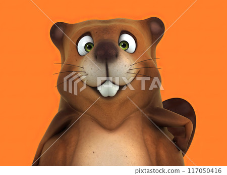 Fun 3D cartoon character Fun 3D cartoon character 117050416