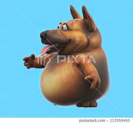 Fun 3D cartoon character Fun 3D cartoon character 117050493