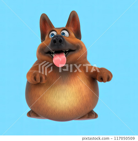 Fun 3D cartoon character 117050509