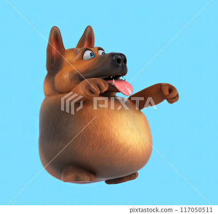 Fun 3D cartoon character 117050511