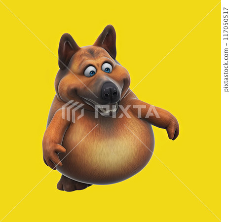 Fun 3D cartoon character Fun 3D cartoon character 117050517