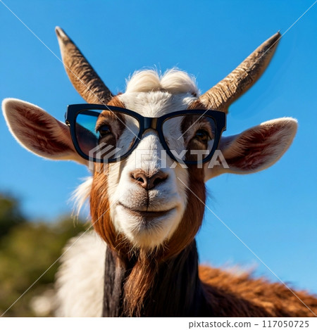 Sheep with glasses 117050725