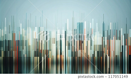 Matrix communication graphics Abstract digital stream with bright geometry. 117051149
