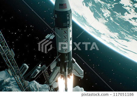 The Final Frontier Beckons: Rocket Liftoff 117051186
