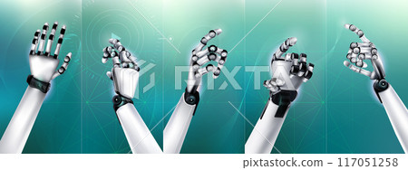 Analysis of artificial intelligence data in virtual space against the background 117051258
