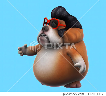 Fun 3D cartoon character Fun 3D cartoon character 117051417