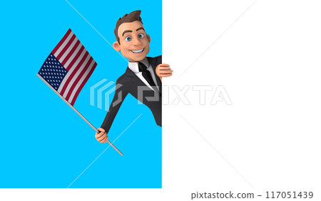 Fun 3D cartoon character Fun 3D cartoon character 117051439