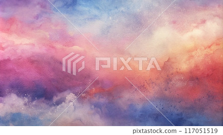 Abstract orange watercolor background 117051519