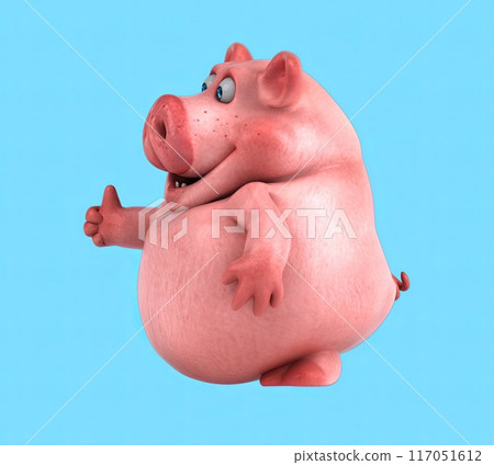 Fun 3D cartoon character Fun 3D cartoon character 117051612