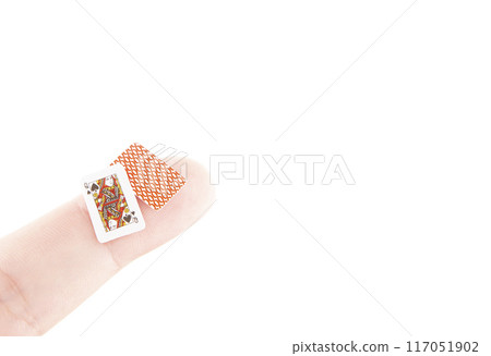 image of hand playing card white background image of hand playing card white background 117051902