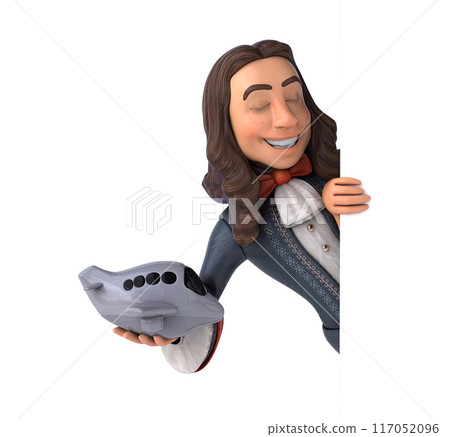 Fun 3D cartoon character 117052096