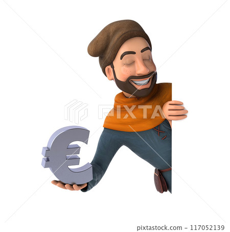 Fun 3D cartoon character 117052139