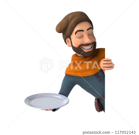 Fun 3D cartoon character Fun 3D cartoon character 117052143