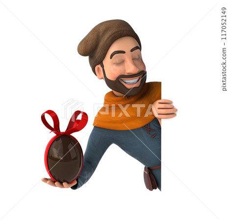 Fun 3D cartoon character Fun 3D cartoon character 117052149