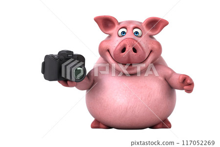 Fun 3D cartoon character Fun 3D cartoon character 117052269